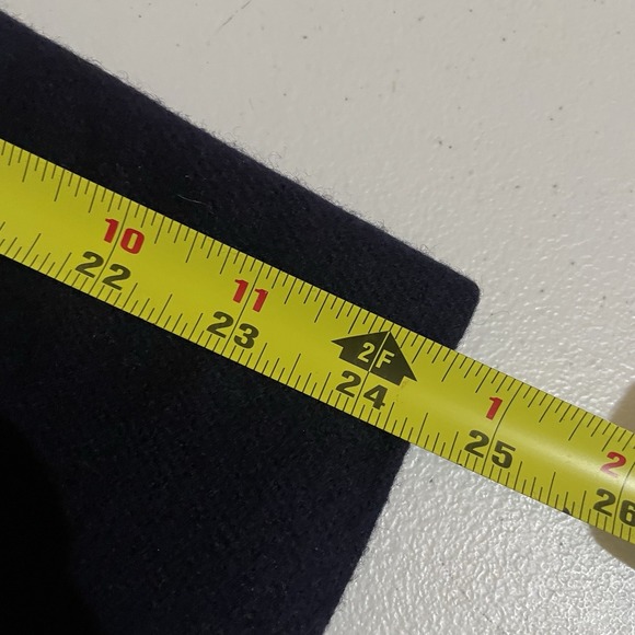 Sag Harbor Navy 100% Wool Blazer Women's Size 14 Classic Career Jacket - Picture 11 of 13